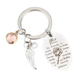 Rhinestone Wings Keychain