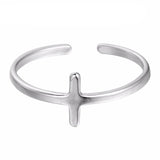 Silver Cross Ring