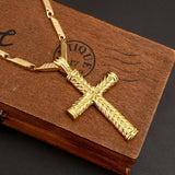 MEN'S - Women 18 k Solid gold GF cross charms pendant Mymaebell.com 