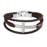 New Fashion Leather Bracelet Mymaebell.com White Brown 1 