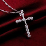 Sweater Cross Necklace Mymaebell.com 