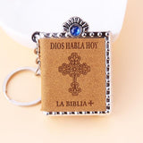 Mini Holy Bible Keychain Mymaebell.com Brown 