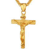 Crucifix Necklace Mymaebell.com Gold-color 