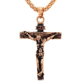 Crucifix Necklace Mymaebell.com Rose Gold Color 