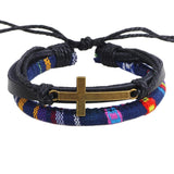 Vintage Cross Rope Bracelet Mymaebell.com 