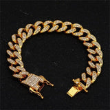 Gold Necklace 18"- 30" Long Plus - 8" Bracelet - Top Quality - Hip Hop Mymaebell.com Gold Bracelet 8inch 13mm