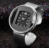 Women Watches Creative Girl Quartz watch Mymaebell.com Silver black 