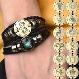 Zodiac Braided Bangle